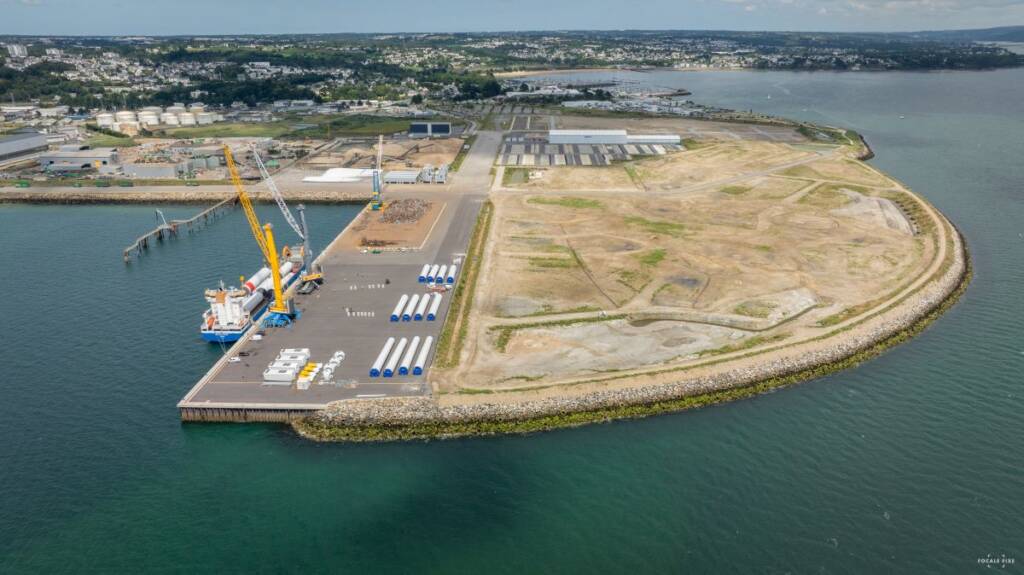 photo du port de Brest vue du ciel