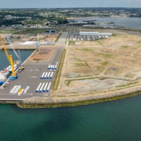 photo du port de Brest vue du ciel